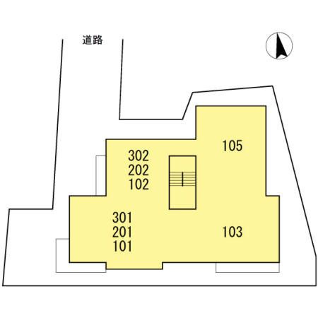 Olivia神楽坂の区画図