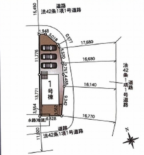 【仲介手数料０円】相模原市緑区下九沢第70　新築一戸建て　の区画図|相模原市緑区下九沢第70　新築一戸建て　