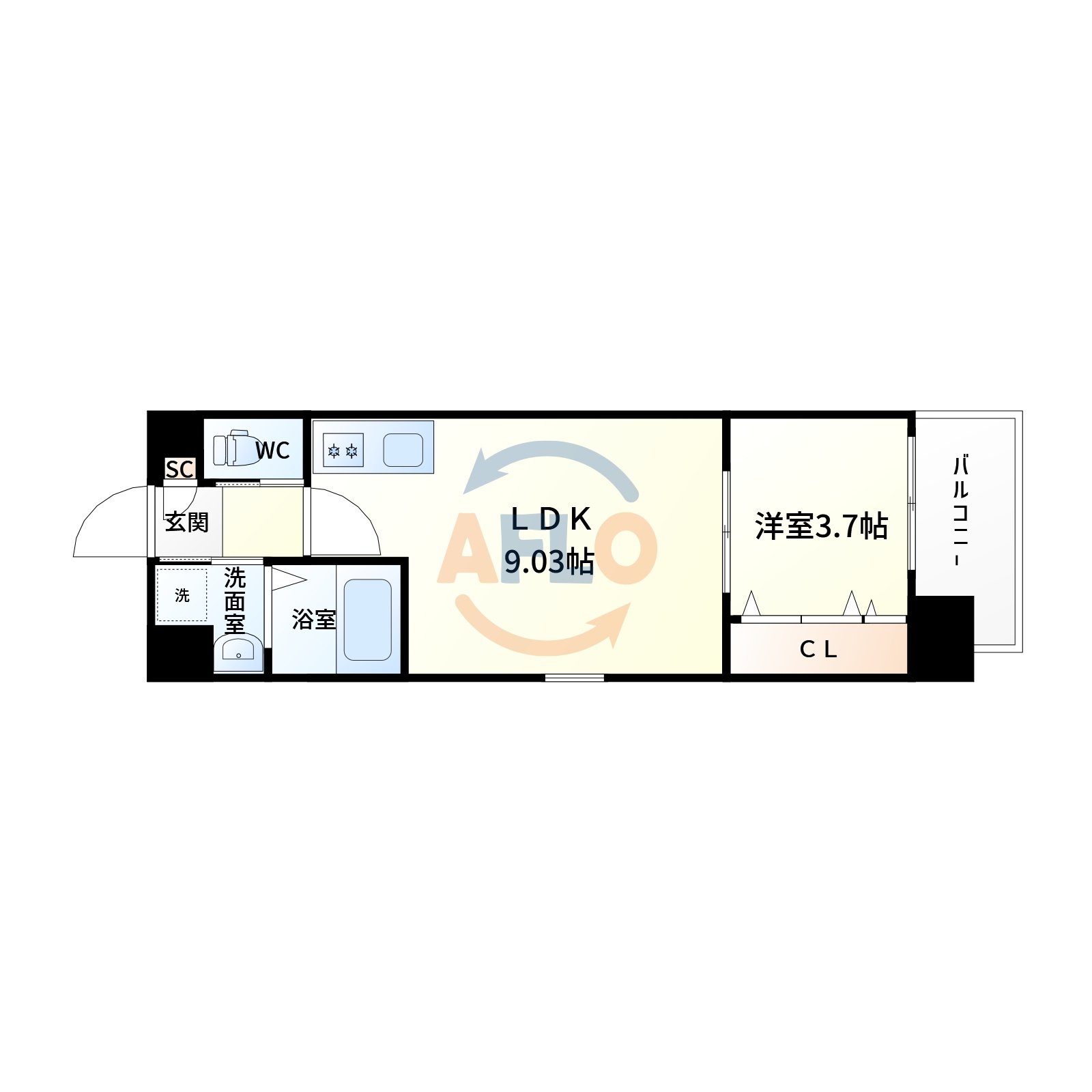 Ｖ-Rencontre Suitaの間取り|間取り