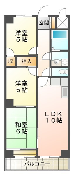 レジデンス清水が丘の間取り
