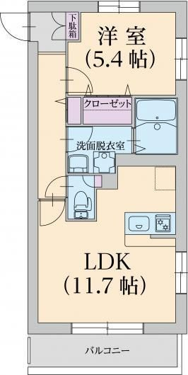 アンフィル湘南の間取り