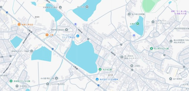 明石市魚住町金ケ崎　第1期　新築一戸建ての地図