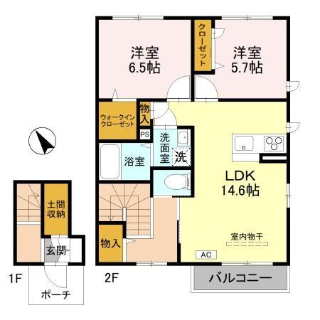 メタリカBの間取り
