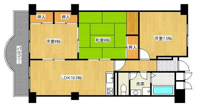 舞子台サニーハイツの間取り