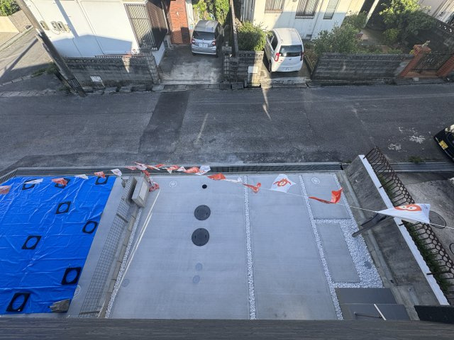 豊見城市我那覇（全2棟）ラストA号棟の駐車場|A号棟　並列2台可能♪
