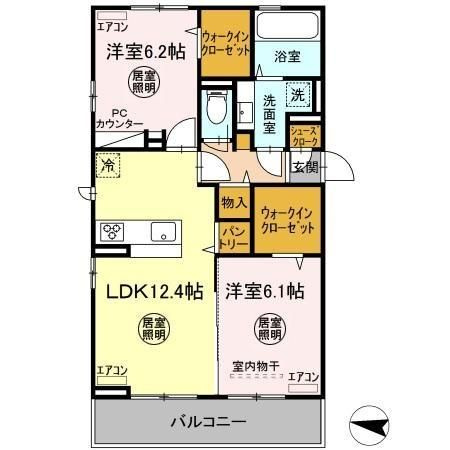 【間取り】 | D-room朝日