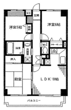 サングレース砧の間取り