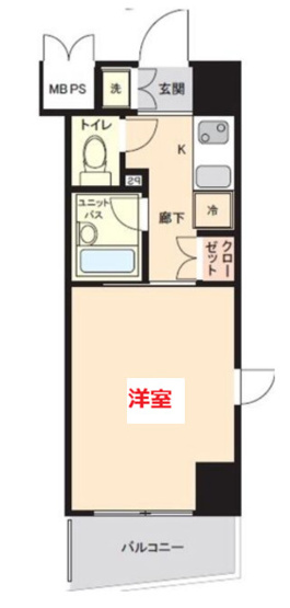 【間取り】 | ルーブル大井町弐番館 | お部屋の間取りです。