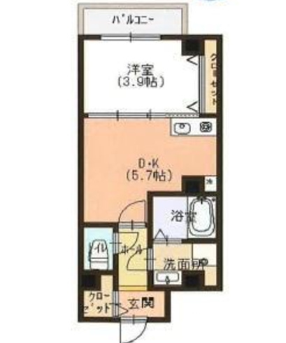 Ｃａｓａ大濠西の間取り|使いやすい間取りです。