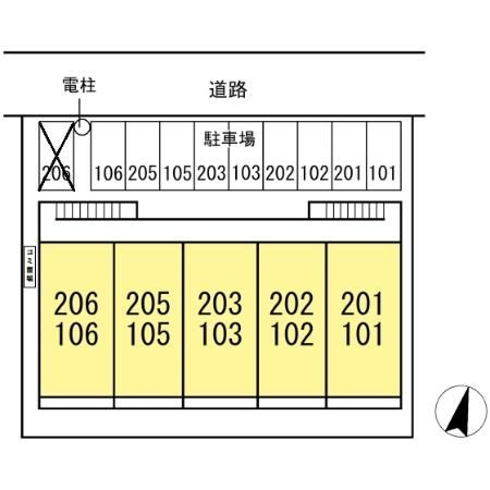 【区画図】 | コーポ渡辺Ⅱ