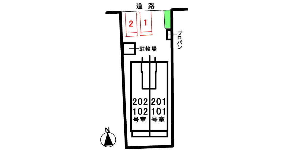 ミール吉田町の駐車場|駐車場