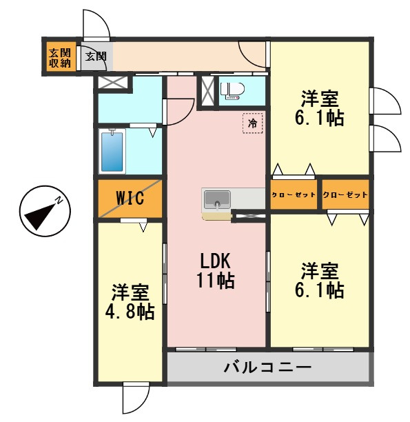 セレスティア柴又の間取り