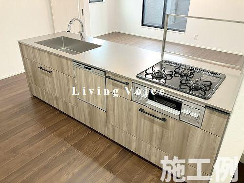 【仲介手数料０円】相模原市中央区田名　新築一戸建て　全3棟のキッチン|相模原市中央区田名　新築一戸建て　全3棟