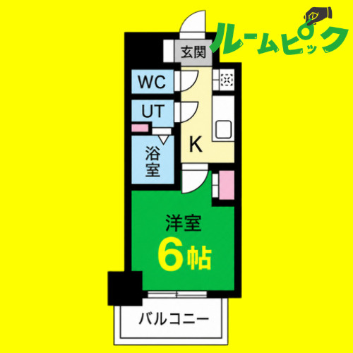 エステート金山　名古屋市賃貸　仲介手数料無料の間取り