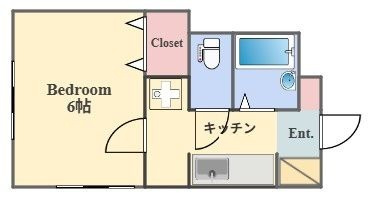 コーポ豊の間取り|間取りです。