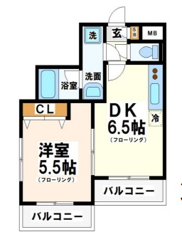 グランドール豪徳寺Ⅱの間取り