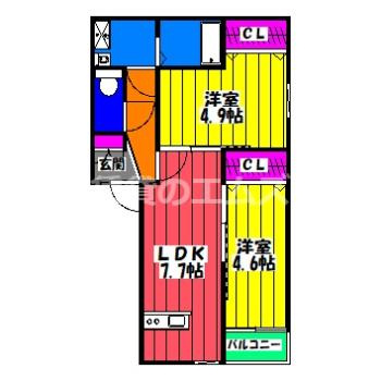 【間取り】 | ノヴァイフ高木 | ノヴァイフ高木の間取り