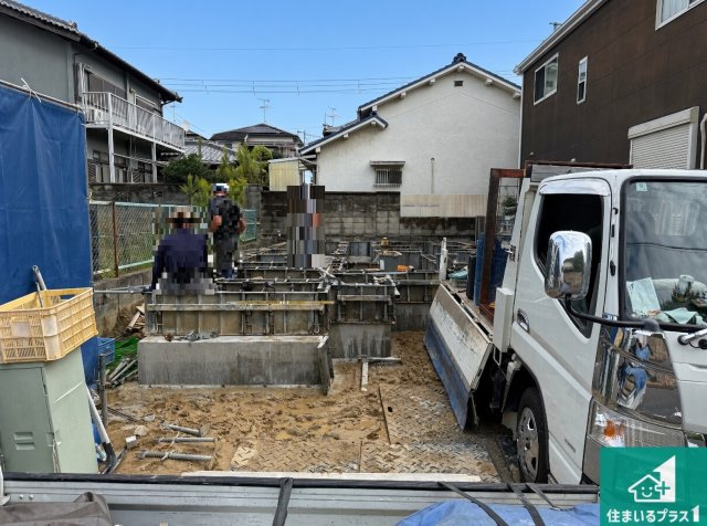 羽曳野市羽曳が丘西　新築一戸建ての外観|現在建築中！落ち着いた街並みで新生活を始めることが出来そう！周辺の物件も併せてご紹介させて頂きます！