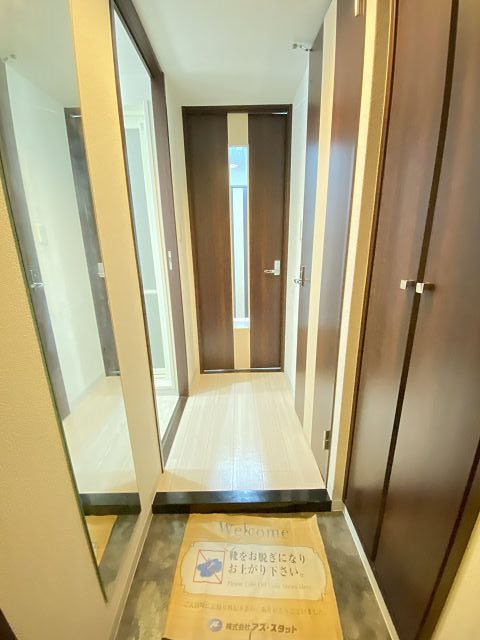 尼崎市開明町２丁目の賃貸マンションの玄関|ゆったりとした玄関です