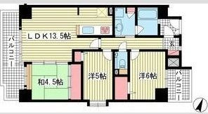 エスリード三宮フラワーロードの間取り
