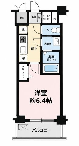ディアレイシャス名古屋太閤通の間取り