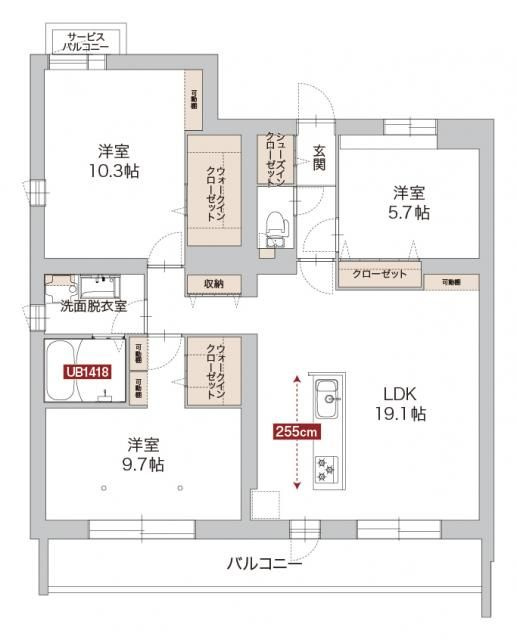 アグロラトス　ヒサリコの間取り