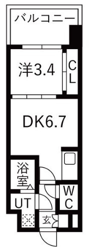 【間取り】 | D.Clarest長田駅前