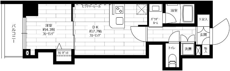 グランドコンシェルジュ氷川台の間取り|間取りです。