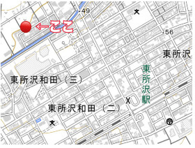 【地図】 | 所沢市松郷　2階建て工場+事務所付