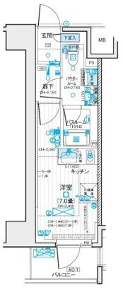デュオステージ藤沢の間取り