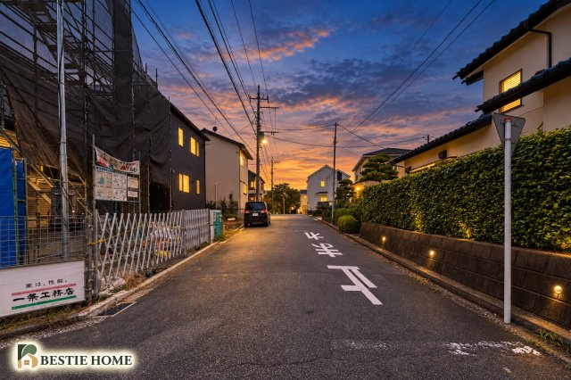 ●たまプラーザ駅　新築戸建の前面道路含む現地写真