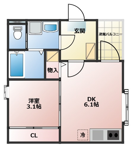 ハーモニーテラス水切町Ⅰの間取り