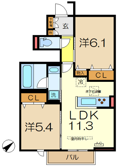 【間取り】 | グローリー栄