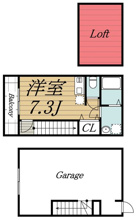【間取り】 | SKガレジオ小林　Ⅰ