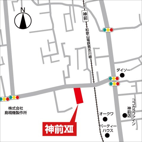 ライフフィールド神前Ⅻの地図