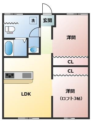 Catbox Tadeike Bの間取り