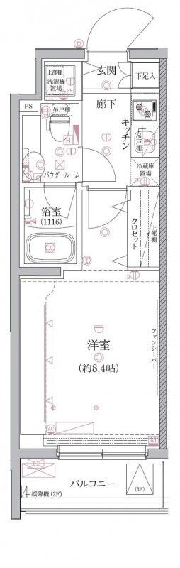 クレイシア祐天寺の間取り|間取りです。