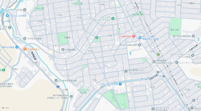 神戸市北区筑紫が丘　第1期　新築一戸建ての地図