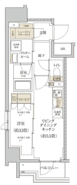プレミアムフラット横濱上大岡の間取り