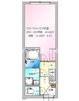 ソレジアート十条の間取り