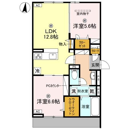 【間取り】 | D-ROOM御厨中