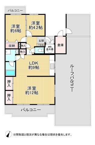 エクレール朽網A棟（B-1）の間取り