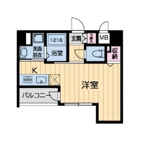 京都市下京区南不動堂町の賃貸マンションの間取り