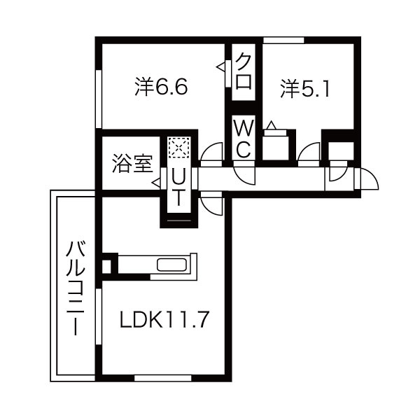 Bonheur（ボヌール）の間取り