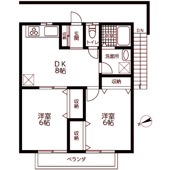 【間取り】 | ヴェール多摩川