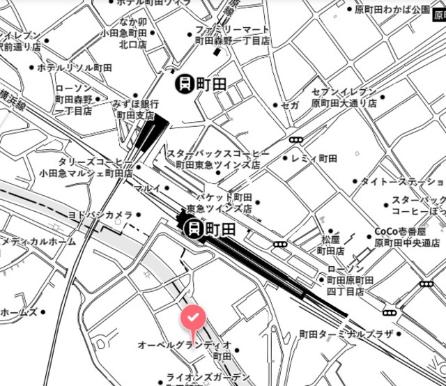 ルミエール・Ｋの地図