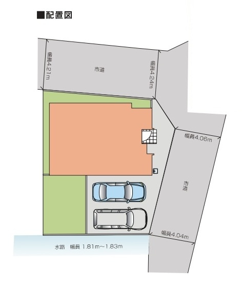 【仲介手数料無料】新築戸建　熊谷市中央5-9-25（全1棟）の区画図
