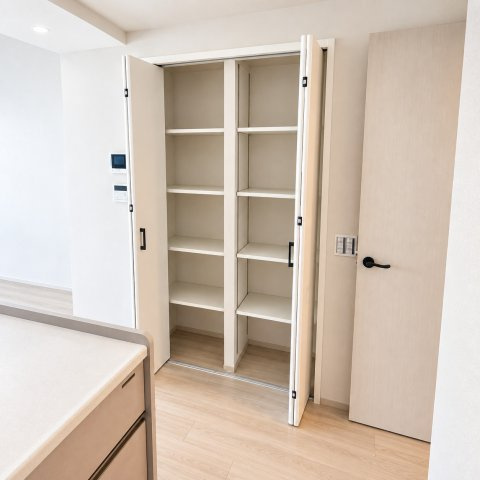 京都市下京区郷之町の賃貸マンションの収納