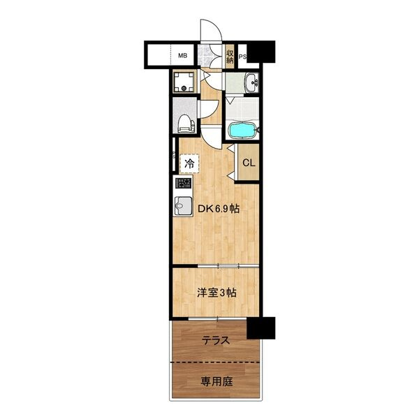 THE GARNET MILLENNIUM KYOTO 九条烏丸の間取り