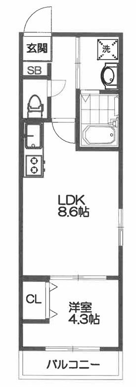 ブランドールO＆Mの間取り